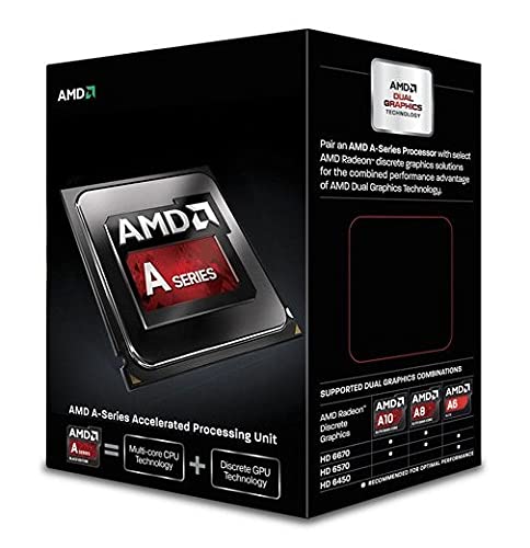 AMD A6-6400K - Procesador (3.9 GHz, FM2, Radeon HD 8470D, DDR3-SDRAM)