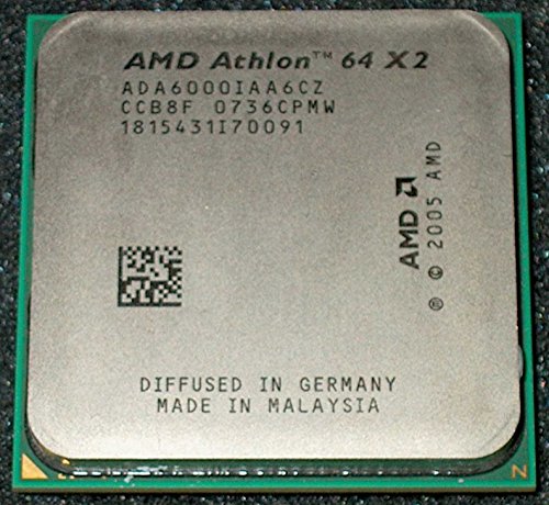 AMD Athlon X2 Dual-Core 6000+ 3GHz 1MB L2 - Procesador (3 GHz, Socket AM2, 90 nm, 6000+, 64 bits, 1 MB)