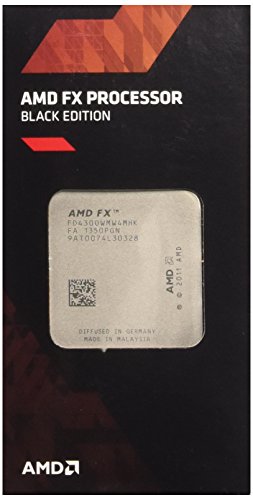 AMD FD4300WMHKBOX, Procesador quad core (3.8 GHz, socket AM3 +, caché de 8 MB, 95 watts) con disipador térmico y ventilador