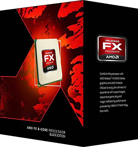 AMD FX 8320 - Procesador (Socket AM3+, 3.5 GHz, AMD FX, 125 W), Negro