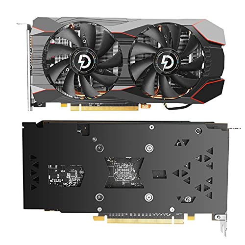 AMD RX580 8GB tarjetas gráficas, 256Bit 2304SP GDDR5 1340/7000Mhz tarjetas de vídeo, RX 580 GPU Desktop Computer Game Videocard adecuado para BTC/ETH Mining (RX580 8G)