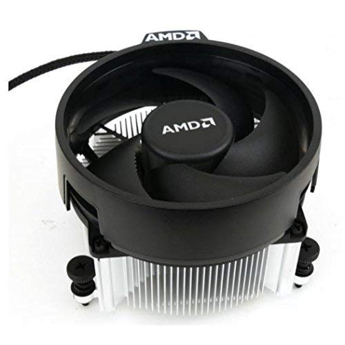 AMD Wraith Spire Ryzen Socket AM4 4 Conector enfriador de CPU con base de cobre y aluminio 3.81 pulgadas, toma de 2600 x no en caja al por menor (CopperX)