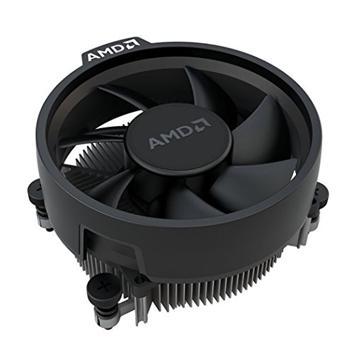 AMD Wraith Stealth Socket AM4 4-Pin Conector CPU Enfriador con disipador de calor de aluminio y ventilador de 3.93 pulgadas (Slim)