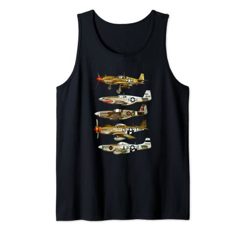 América del Norte P-51 Mustang WW2 Combatiente Camiseta sin Mangas
