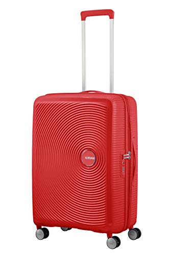 American Tourister Soundbox - Spinner Medium Expandable Maleta, 67 cm, 81 Liters, Rojo (Coral Red)