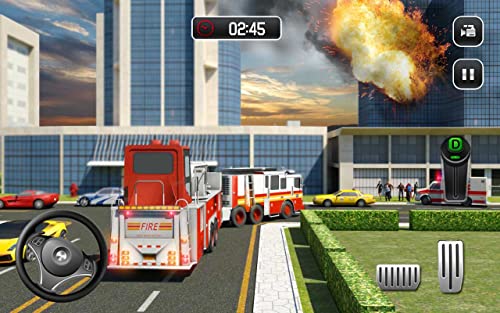 americano Bombero Camión de rescate Simulador Bombero Juegos