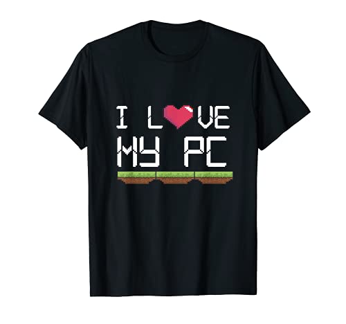 Amo Mi PC Gamer Juego Jugando Ordenador Jugar A En Línea VR Camiseta