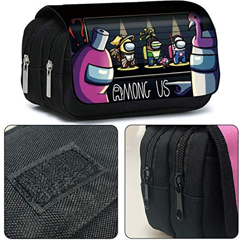 Among Estuche de Lápices para Niños, Estuches para lápices Game Among, Organizador Portalapices de Gran Capacidad Portátil para Adolescentes Estudiantes(4)