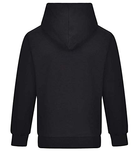 AMONGUS Sudadera con capucha para niños y niñas Among Us Game Jupmer para niños, Negro, 11-12 Años