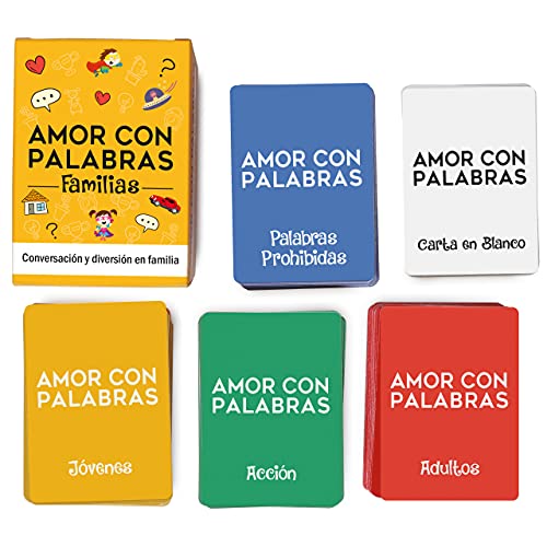 ? AMOR CON PALABRAS - Familias ?‍?‍?‍? Juegos de Mesa Familiares para niños Que fortalecen los vínculos Familiares creando Conversaciones de Calidad Mediante Divertidos Juegos de Cartas