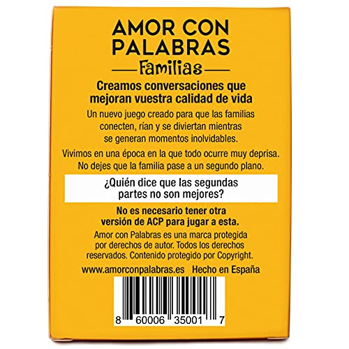 ? AMOR CON PALABRAS - Familias ?‍?‍?‍? Juegos de Mesa Familiares para niños Que fortalecen los vínculos Familiares creando Conversaciones de Calidad Mediante Divertidos Juegos de Cartas