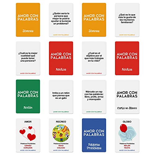 ? AMOR CON PALABRAS - Familias ?‍?‍?‍? Juegos de Mesa Familiares para niños Que fortalecen los vínculos Familiares creando Conversaciones de Calidad Mediante Divertidos Juegos de Cartas