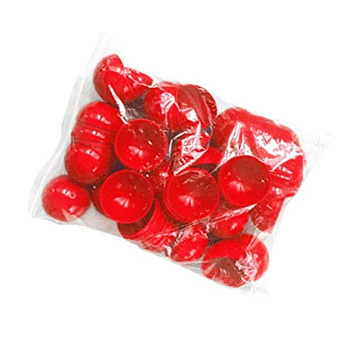 Amosfun 25 Piezas Pelotas de Tenis de Mesa Pelotas de Lotería de Plástico Huecas para Juegos o Decoración de Fiesta 40 mm