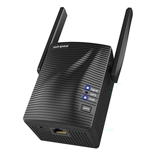 Amplificador Señal WiFi 1200mbps, Repetidor WiFi Largo Alcance Doble Banda 5G & 2.4G, con Puerto Gigabit, Extensor de WiFi con Ap Modo, Instalación WPS, Version 2021
