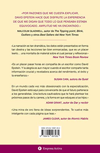 Amplitud (Range): Por qué los generalistas triunfan en un mundo especializado (Gestión del conocimiento)