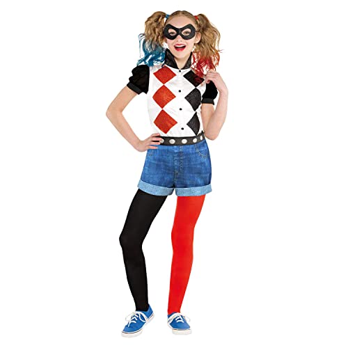 amscan 9906097 - Disfraz de Warner Bros Harley Quinn para niños (12-14 años)