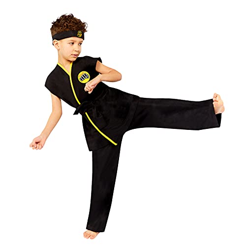 amscan 9912055 - Disfraz de Cobra Kai Gi para niños 10-12 años