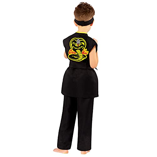 amscan 9912055 - Disfraz de Cobra Kai Gi para niños 10-12 años
