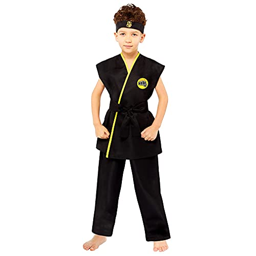 amscan 9912055 - Disfraz de Cobra Kai Gi para niños 10-12 años