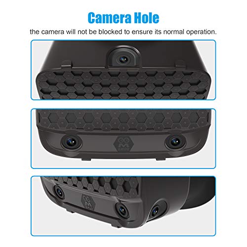 AMVR Auricular Protector Shell Múltiples Colores Cubierta Para Oculus Rift S Accesorios (Black)