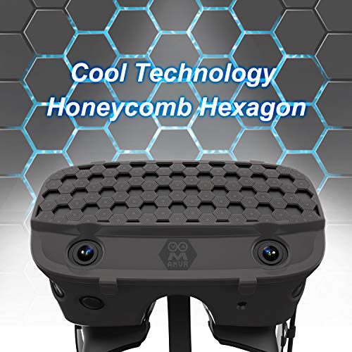 AMVR Auricular Protector Shell Múltiples Colores Cubierta Para Oculus Rift S Accesorios (Black)