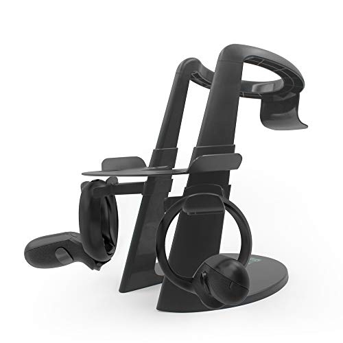 AMVR VR Stand,Headset Display Holder and Controller Mount Station para Oculus Quest/Quest 2 Rift or Rift S Headset and Touch Controllers