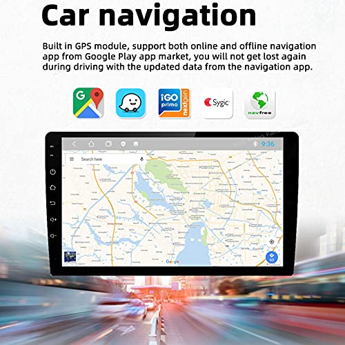 Android 10.0 para Renault Logan 2 Sandero 2 2014-2019 Reproductor de video multimedia estéreo para automóvil Navegación GPS Radio,control del volante,WIFI,carplay,Dash Cams(Size:F1,Color:WIFI 2G+32G)