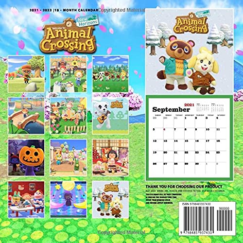 Animal Crossing New Horizons 2022 Calendar: Games calendar 2022-2023-18 months- Planner Gifts boys girls kids and all Fans BIG SIZE 17''x11''