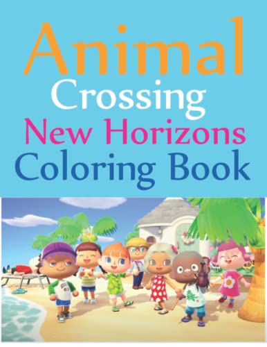 Animal Crossing New Horizons Coloring Book: Animal Crossing Coloring Book Adult