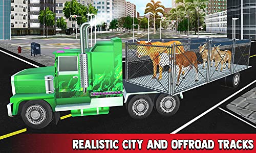 Animal Transport Truck Parking: Farm Animal Games