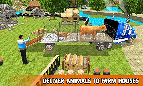 Animal Transport Truck Parking: Farm Animal Games