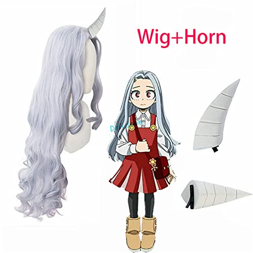 Anime Boku no My Hero Academia temporada 4 Eri Cosplay disfraz uniforme vestido Halloween disfraz peluca cuerno conjunto completo traje