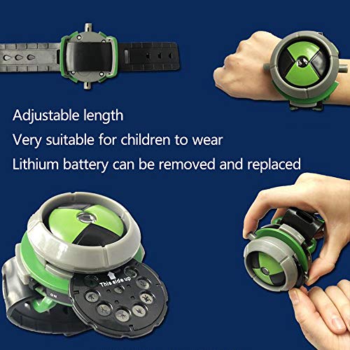 Anime Ultimate Omnitrix Reloj Proyector Ben 10 Alien Force y Mysterious Projection Figuras de acción Modelo Juguetes para Niños