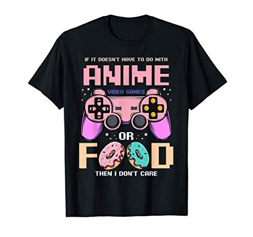 Anime Videojuegos Comida Donas Juegos Juegos de azar Amante Camiseta