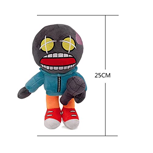 Anjinguang Nuevo viernes noche Funkin adornos FNF juego personaje novio/demonio limón/tanque hombre/Whitty FNF suave peluche muñeca Halloween