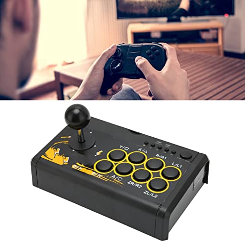 Annadue TP4-19302 Joystick para Juegos con Cable USB, Controlador de Lucha Retro Arcade Consola de Juegos Gamepad, para PS3, para PS4, para Switch, PC, Etc.