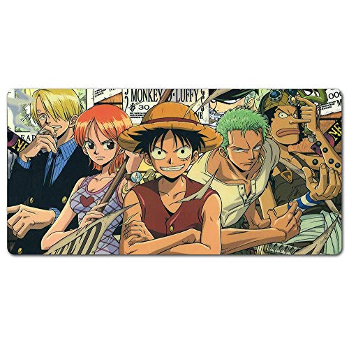 ANSUINY One Piece Alfombrilla de ratón XXL Alfombrilla de ratón para Juegos Alfombrillas de ratón Grandes 900x400 Teclado Pc Pad-A 900x400x2mm