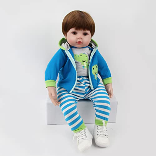 antboat Lindo Muñecas Reborn Bebé Niño 20 Pulgadas 50 cm Silicona Blanda Vinilo Barato Realista Juguetes Bebes Reborn Reales Hecho a Mano Reborn Baby