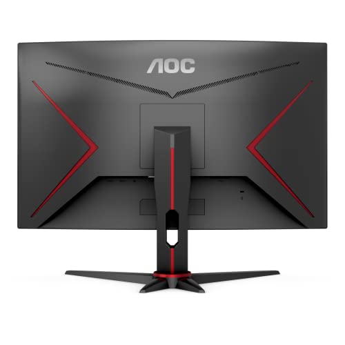 AOC C27G2ZE/BK - Monitor curvo gaming de 27" FHD (1920x1080, 1500R, 240Hz, 0.5 ms, VA, FreeSync Premium, 300 cd/m, VESA, HDMI 2x2.0, Displayport 1x1.2) Negro/rojo