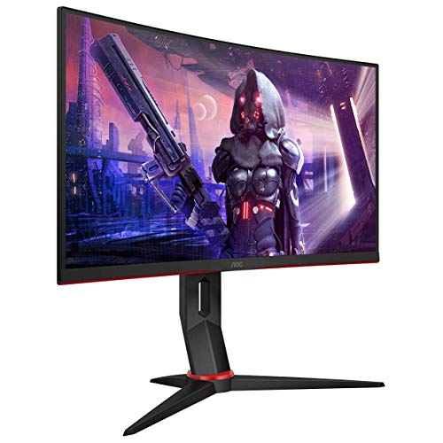 AOC Monitor Gaming C24G2U - 24" Curved 1500R, Full HD, 165 Hz, 1ms, VA, FreeSync Premium, 1920x1080, 250 cd/m, D-SUB, HDMIx2, Displayport 1x1.2