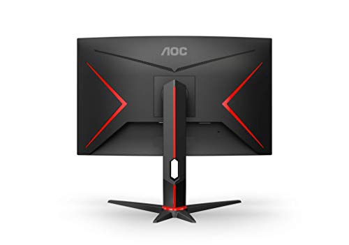 AOC Monitor Gaming C24G2U - 24" Curved 1500R, Full HD, 165 Hz, 1ms, VA, FreeSync Premium, 1920x1080, 250 cd/m, D-SUB, HDMIx2, Displayport 1x1.2