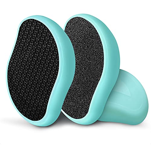 AOT 2 Piezas Lima Pies Vidrio Nano Callos Quita Durezas para Pies Eliminar de Callosidades y Muertas Piel Profesional Aparato de Pedicura Cuidado de Pies