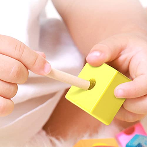 Aoten Beads Threading Game for Girls Boys Colored Wooden Toy Kids Early Educational Toy