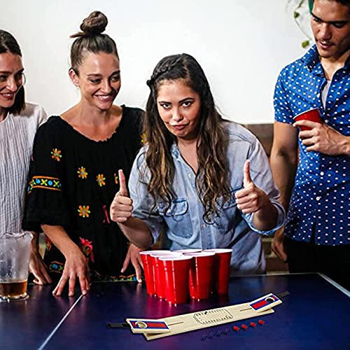 Aoten Classic Mini Travel Wood Beanbag Toss Skill Box Cornhole Game Set Portable Corn Hole Board for Outdoor Indoor Family