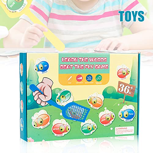 Aoten Creative Sight Words Swat Game Interesting Flies Swatting Game Early Educational Toys for Children