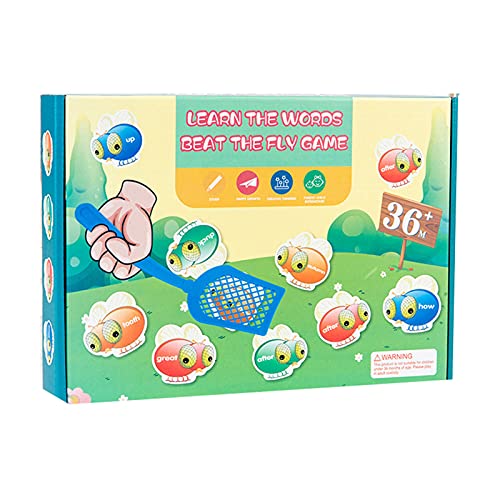 Aoten Creative Sight Words Swat Game Interesting Flies Swatting Game Early Educational Toys for Children