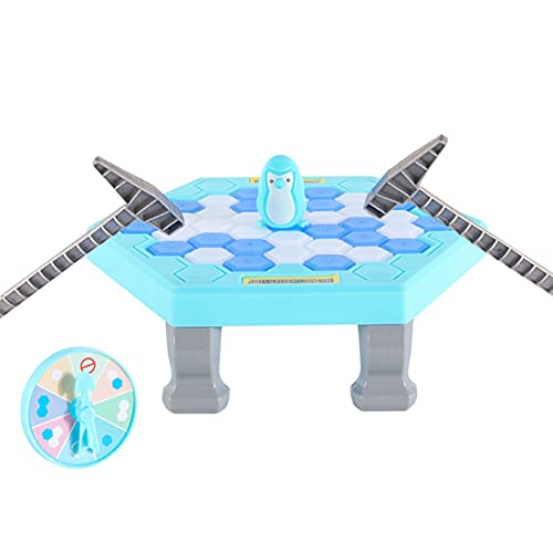Aoten Ice Block Breaking Save Penguin Game Desachable Knocking Table Educational Toy Desktop Group Play for Kids Party