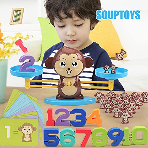 Aoten Monkey Balance Math Game Interesting Educational Children Learning Toys Creative Gift for Boy and Girl