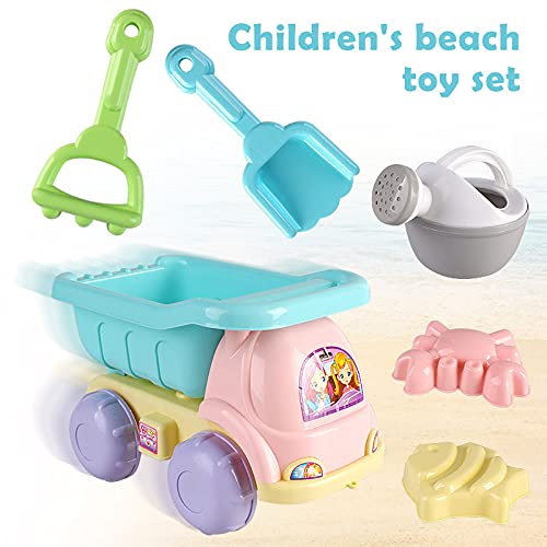 Aoten Summer Beach Toys - Juego de 20 piezas para niños, caja de arena, bucket Rake Hourglasses Water Table Fun Game Shovel de silicona suave