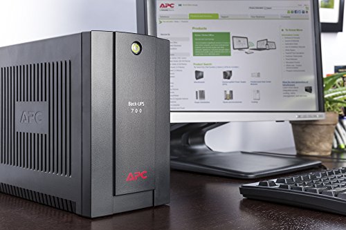 APC BX700U-GR Back-UPS BX - Sistema de alimentación ininterrumpida SAI 700VA (4 tomas "Schuko", AVR, USB, software de apagado)